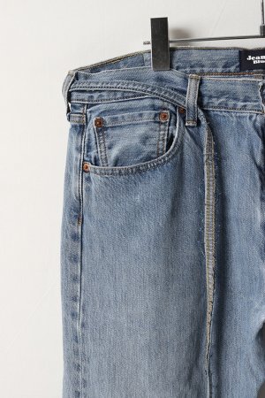 画像3: Jeanie Blue ジーニーブルー Over Size Repair Denim（W/Inseam Code)/Lサイズ-D{-BEA}