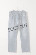 Jeanie Blue ジーニーブルー Over Size Repair Denim（W/Inseam Code)/Lサイズ-E{-BEA}