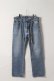 画像1: Jeanie Blue ジーニーブルー Over Size Repair Denim（W/Inseam Code)/Lサイズ-E{-BEA} (1)