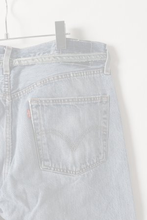 画像6:   Jeanie Blue ジーニーブルー Over Size Repair Denim（W/Inseam Code)/Lサイズ-E {-BEA}  :JB008-L-E 