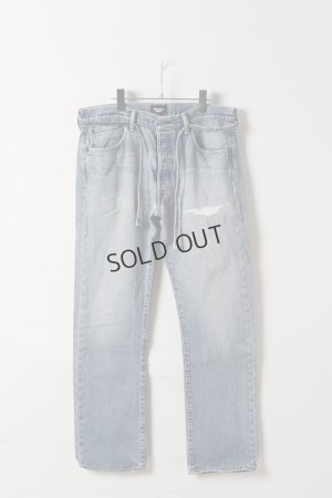 画像1: Jeanie Blue ジーニーブルー Over Size Repair Denim（W/Inseam Code)/Mサイズ-A{-BEA}