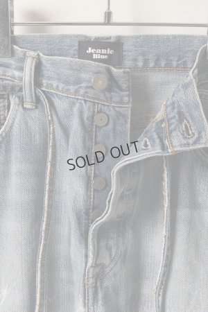 画像2: {SOLD}Jeanie Blue ジーニーブルー Over Size Repair Denim（W/Inseam Code)/Mサイズ-A{-BEA}