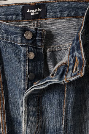 画像2: Jeanie Blue ジーニーブルー Over Size Repair Denim（W/Inseam Code)/XLサイズ-A{-BEA}