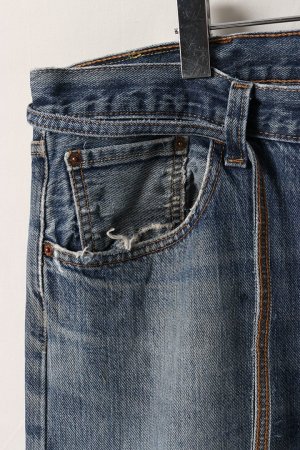 画像3: Jeanie Blue ジーニーブルー Over Size Repair Denim（W/Inseam Code)/XLサイズ-A{-BEA}
