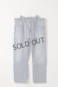 {SOLD}Jeanie Blue ジーニーブルー Over Size Repair Denim（W/Inseam Code)/XLサイズ-B{-BEA}