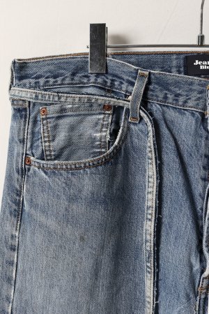 画像3: Jeanie Blue ジーニーブルー Over Size Repair Denim（W/Inseam Code)/XLサイズ-B{-BEA}