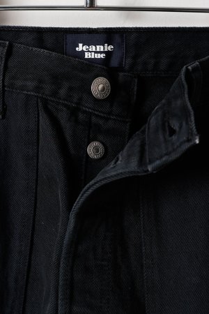 画像2: Jeanie Blue ジーニーブルー Black Work Denim{-BES}