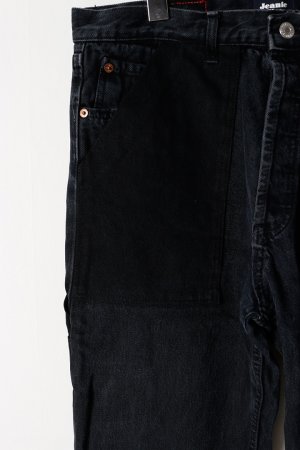 画像4: Jeanie Blue ジーニーブルー Black Work Denim{-BES}