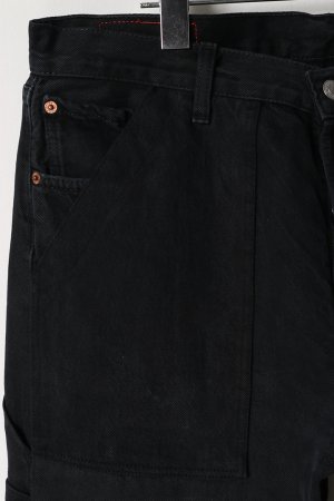 画像2: Jeanie Blue ジーニーブルー Black Work Denim{-BES}