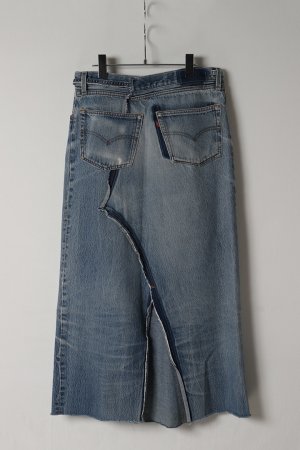 画像5: Jeanie Blue ジーニーブルー Drawstring Flare Long Skirt{-BES}