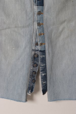 画像4: Jeanie Blue ジーニーブルー Button Fly Skirt{-BES}