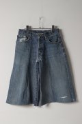 Jeanie Blue ジーニーブルー Baggy Half Denim{-BES}