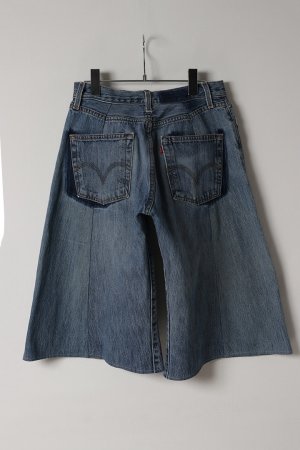 画像6: Jeanie Blue ジーニーブルー Baggy Half Denim{-BES}