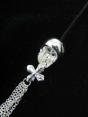 画像4: Maxi マキシ Silver Skull Chane Strap{-}