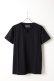 画像1: {SOLD}T' ティー "SEA ISLAND COTTON" LUXSIC 100％(20/1) Key Neck Short Sleeve BASIC{K01-BLK-AIS} (1)