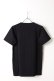 画像2: {SOLD}T' ティー "SEA ISLAND COTTON" LUXSIC 100％(20/1) Key Neck Short Sleeve BASIC{K01-BLK-AIS} (2)