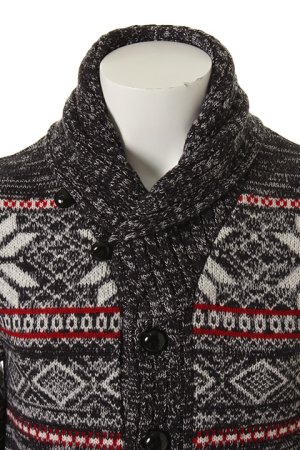 画像5: ▽ 70%OFF アウトレットセールセール68,200円→20,460円▽ AKM エイケイエム CASHWOOL SHAWL CARDIGAN(SNOW){K074-WOL006-P57-AFA}