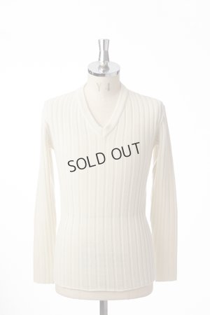 画像3: {SOLD}AKM エイケイエム RIB V-NECK{-AHA}