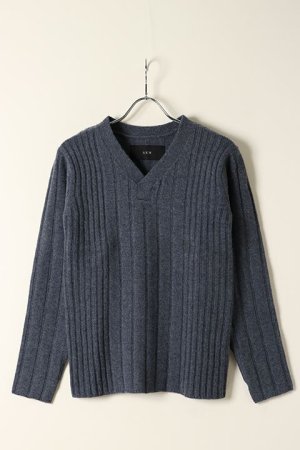 画像1: AKM エイケイエム LAMBS WOOL GRADATION V-NECK{-AIA}