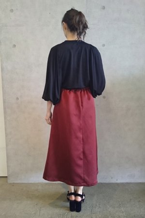 画像3: Kaon カオン Double Satin Skirt{-AGA}