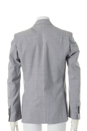 画像3: kiryuyrik キリュウキリュウ SILVER 925 STRIPE POPLIN MACHI JACKET{KD-HJ13MACHI-101-1GRY-AHS}【セットアップ対応商品】