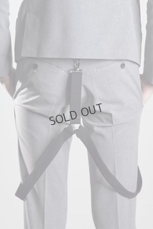 画像3: kiryuyrik キリュウキリュウ STRETCH TROPICAL SUSPENDER SLACKS{KF-HP21-901-1GRY-AHA}