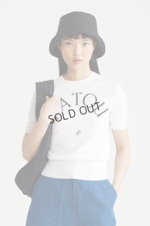 画像1: {SOLD}PATOU パトゥ エコフレンドリーコットンブレンド パトゥ ジャカードニット トップ{-BDA}