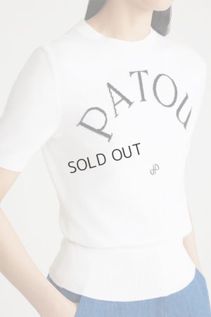 画像2: {SOLD}PATOU パトゥ エコフレンドリーコットンブレンド パトゥ ジャカードニット トップ{-BDA}