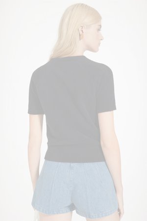 画像2:  {SOLD} PATOU パトゥ コットンブレンド パトゥジャカードニットトップ{-BDS}
