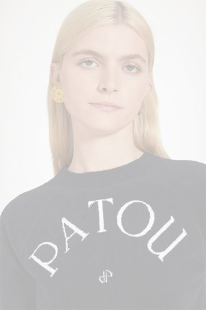 画像3:  {SOLD} PATOU パトゥ コットンブレンド パトゥジャカードニットトップ{-BDS}