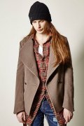 【 50%OFF セール｜70,400円→35,200円】 kiryuyrik キリュウキリュウ Lamb Mossa Lapel Short Jacket{KT-HJ05-104-1KHA-AEA}