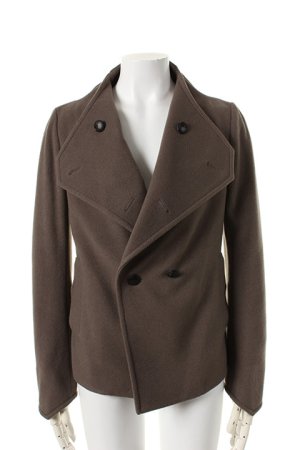 画像2: 【 50%OFF セール70,400円→35,200円】 kiryuyrik キリュウキリュウ Lamb Mossa Lapel Short Jacket{KT-HJ05-104-1KHA-AEA}