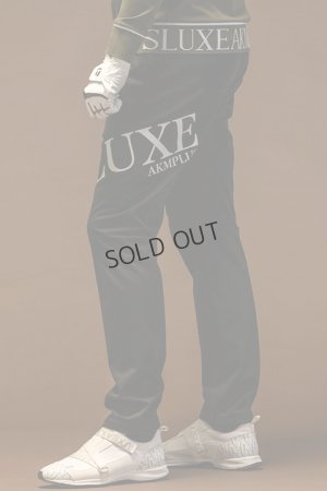 画像4: LUXEAKMPLUS リュクスエイケイエムプラス ゴルフ ビッグロゴ防風ロングパンツ{-BDA}