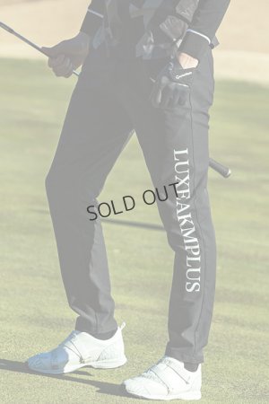 画像4: {SOLD}LUXEAKMPLUS リュクスエイケイエムプラス ゴルフ サイドロゴグラフェンストレッチロングパンツ{-BDA}