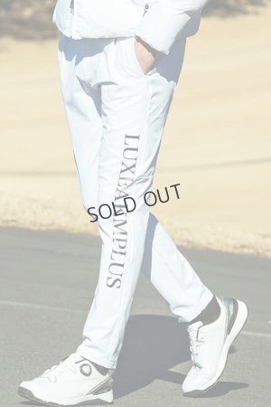 画像1: {SOLD}LUXEAKMPLUS リュクスエイケイエムプラス ゴルフ サイドロゴグラフェンストレッチロングパンツ{-BDA}