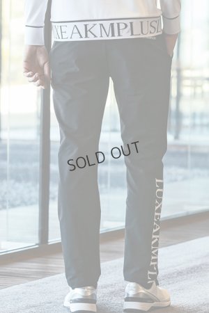 画像4: {SOLD}LUXEAKMPLUS リュクスエイケイエムプラス ゴルフ 防風ヘムロゴストレッチロングパンツ{-BDA}