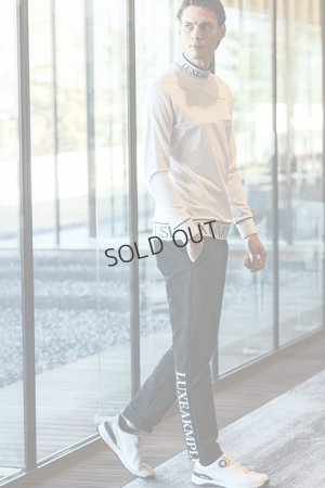 画像5: {SOLD}LUXEAKMPLUS リュクスエイケイエムプラス ゴルフ 防風ヘムロゴストレッチロングパンツ{-BDA}