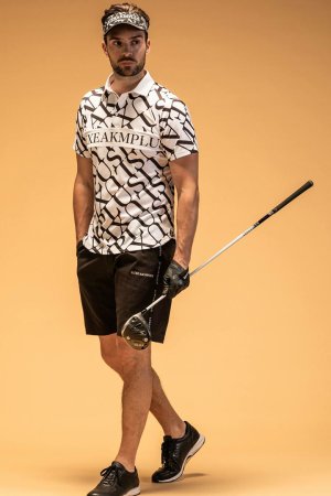 画像7: LUXEAKMPLUS リュクスエイケイエムプラス ゴルフ サイドラインショーツ(撥水 / UVカット){-BES}