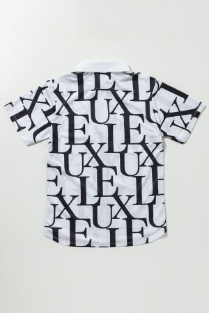 画像10: LUXEAKMPLUS リュクスエイケイエムプラス ゴルフ 総柄半袖ポロシャツ(吸水速乾){-BES}