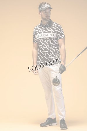 画像7: {SOLD}LUXEAKMPLUS リュクスエイケイエムプラス ゴルフ ダイアゴナルパターン半袖ポロシャツ(吸水速乾){-BES}