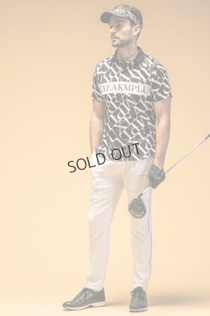 画像8: {SOLD}LUXEAKMPLUS リュクスエイケイエムプラス ゴルフ ダイアゴナルパターン半袖ポロシャツ(吸水速乾){-BES}