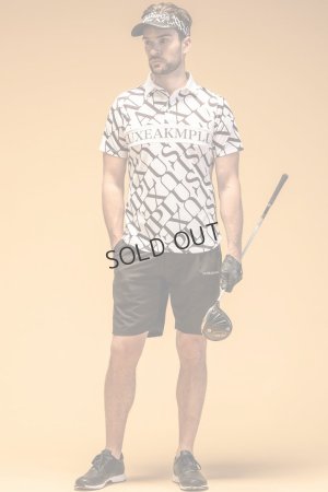 画像5: {SOLD}LUXEAKMPLUS リュクスエイケイエムプラス ゴルフ ダイアゴナルパターン半袖ポロシャツ(吸水速乾){-BES}