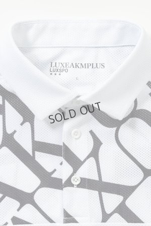 画像10: {SOLD}LUXEAKMPLUS リュクスエイケイエムプラス ゴルフ ダイアゴナルパターン半袖ポロシャツ(吸水速乾){-BES}