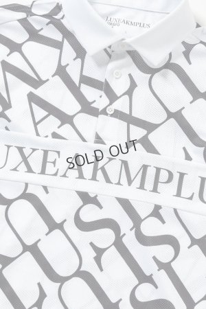 画像11: {SOLD}LUXEAKMPLUS リュクスエイケイエムプラス ゴルフ ダイアゴナルパターン半袖ポロシャツ(吸水速乾){-BES}
