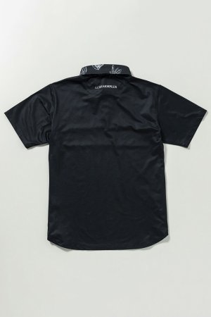 画像10: LUXEAKMPLUS リュクスエイケイエムプラス ゴルフ チェストパネル半袖ポロシャツ(吸水速乾 / UVカット){-BES}