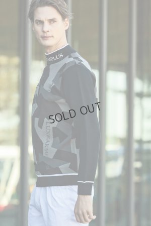 画像2: {SOLD}LUXEAKMPLUS リュクスエイケイエムプラス ゴルフ カモ柄モックネックニット{-BDA}