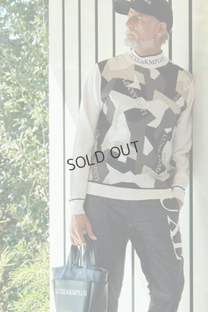 画像4: {SOLD}LUXEAKMPLUS リュクスエイケイエムプラス ゴルフ カモ柄モックネックニット{-BDA}