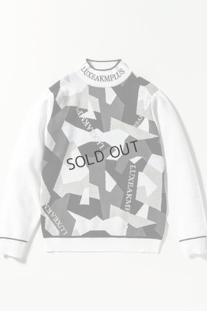 画像6: {SOLD}LUXEAKMPLUS リュクスエイケイエムプラス ゴルフ カモ柄モックネックニット{-BDA}