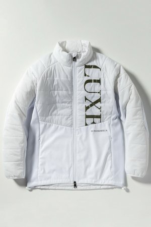 画像9: LUXEAKMPLUS リュクスエイケイエムプラス ゴルフ フロントロゴ軽量ナイロンジャケット{-BDA}