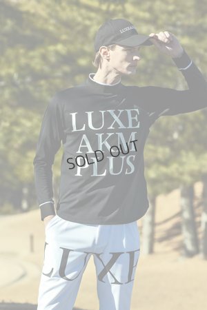 画像5: {SOLD}LUXEAKMPLUS リュクスエイケイエムプラス ゴルフ ビックロゴモックネックロングTシャツ{-BDA}